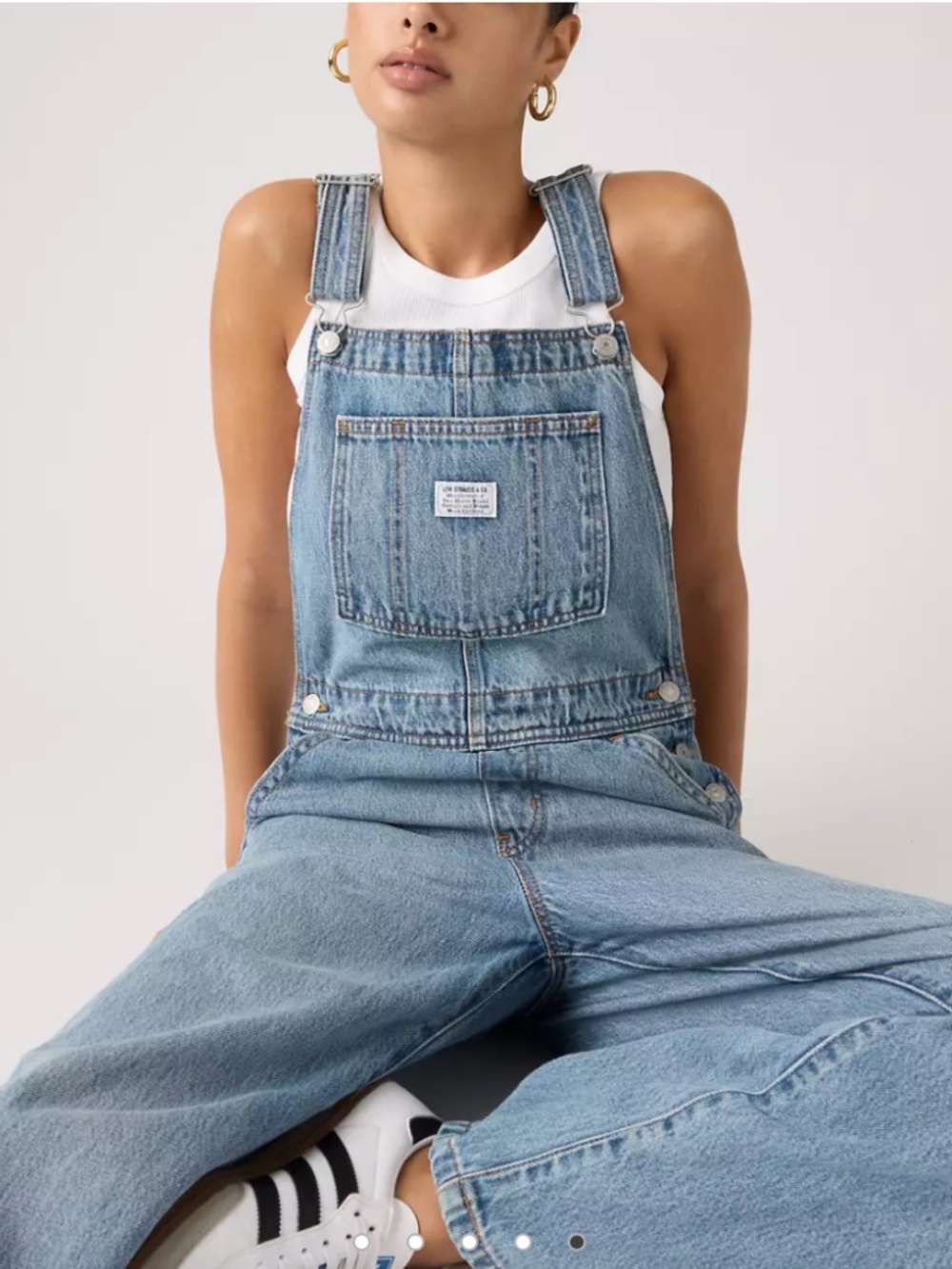 Levi's Full-Length Baggy Overalls - Size Small - Picture 1 of 10